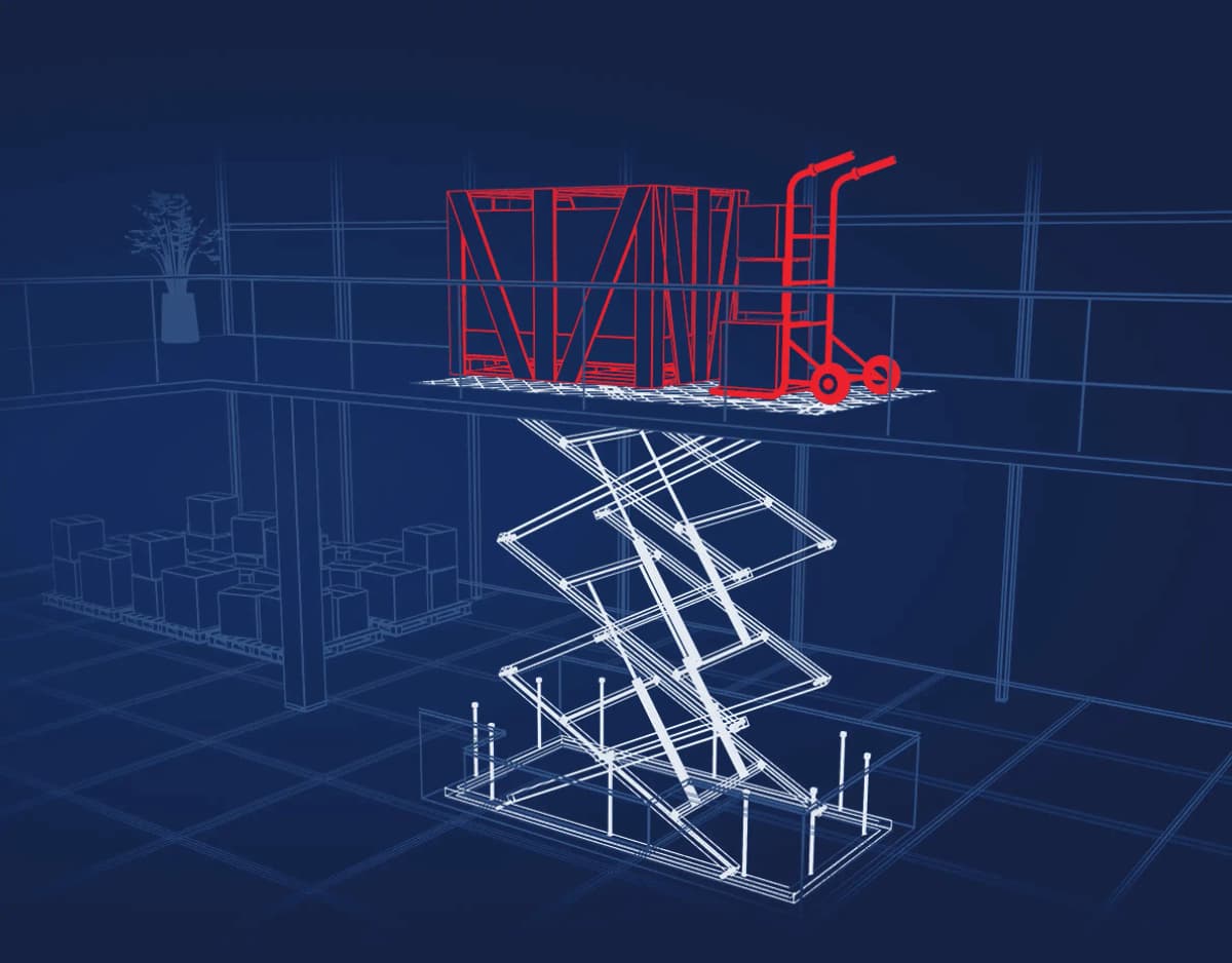 Ножничные грузовые подъемники